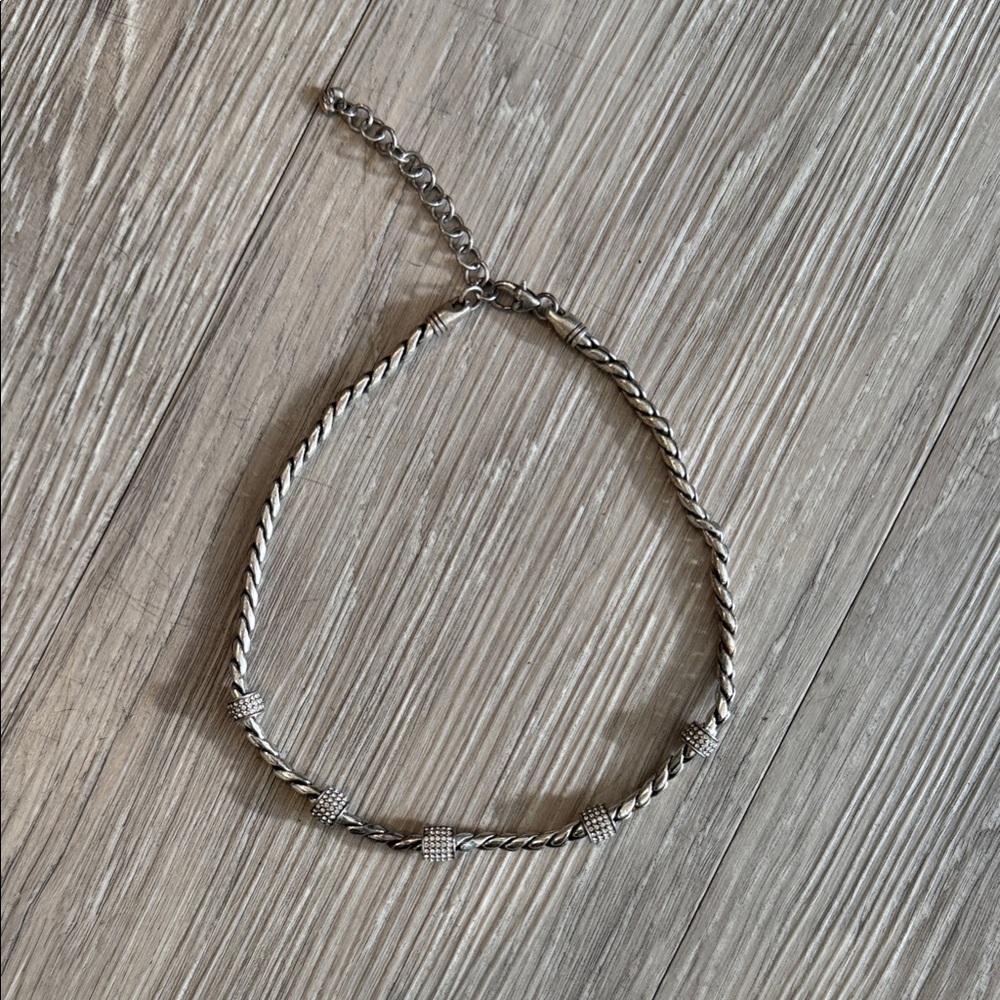 Vintage Brighton Elegant Silver Twisted necklace